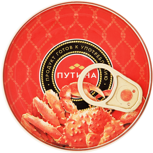 

Краб камчатский Путина натуральный 1 сорт в собственном соку 240 г