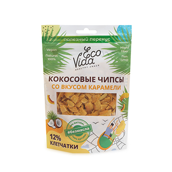 

Чипсы кокосовые EcoVida со вкусом карамели