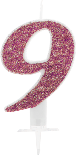 

Свеча Цифра 9 блестящая Арт. СЦБ9, 1 шт в ассортименте