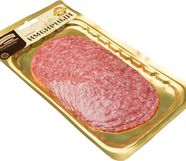 Колбаса Егорьевская Сервелат Имбирный сырокопченый 150г