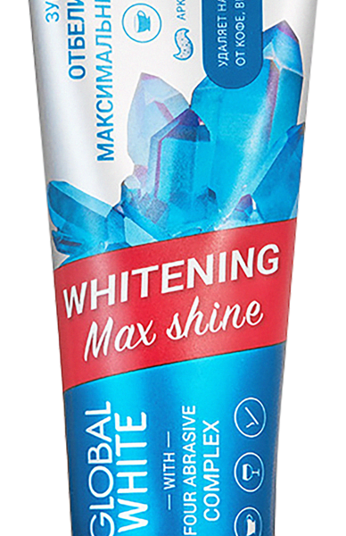 Зубная паста Global White отбеливающая 100 г
