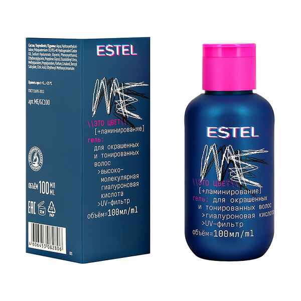 Гель для волос Estel Me для окрашенных и тонированных волос с эффектом ламинирования 100 мл