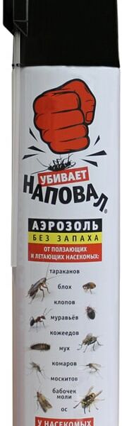 Средство для борьбы с насекомыми Наповал Дихлофос Инсектицидное средство 600мл