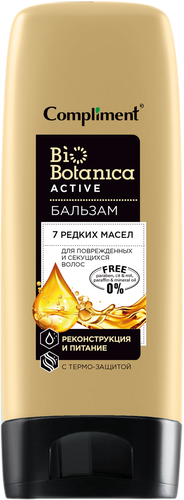 

Бальзам для волос Compliment Biobotanica active для поврежденных и секущихся волос 200 мл