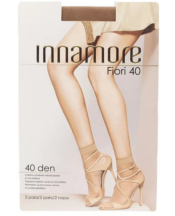 

Носки женские Innamore Fiori 40 den Daino 2 пары