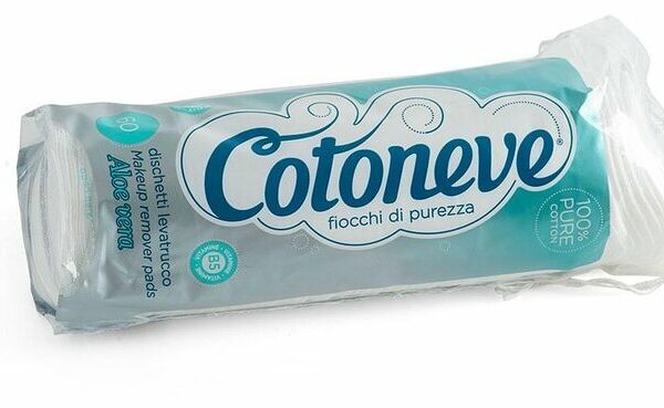 Ватные диски Cotoneve с алоэ Sisma 60шт пакет Италия