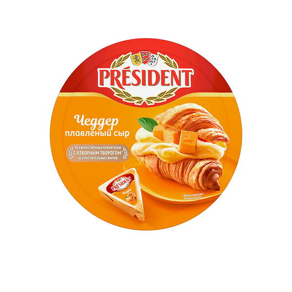 Сыр плавленый Чеддер  жир. 45% 140г Президент