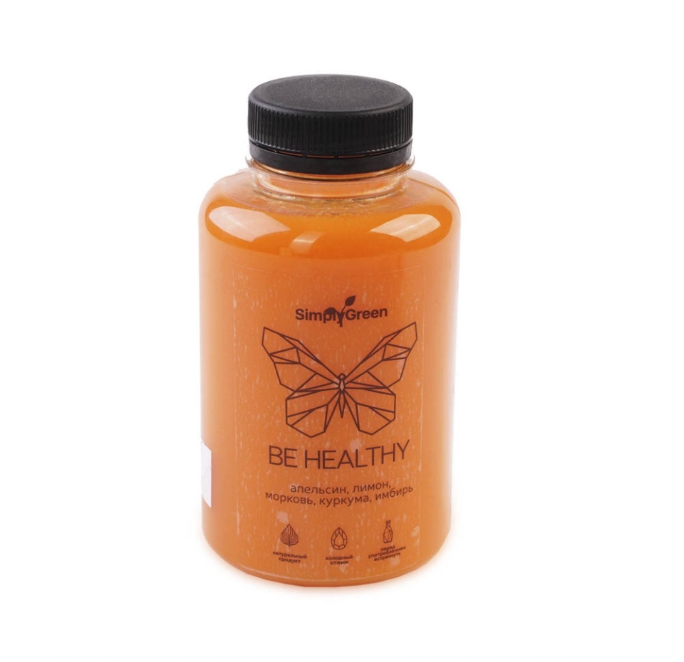

Сок SimplyGreen свежевыжатый апельсин, морковь, лимон, имбирь, куркума 300 мл
