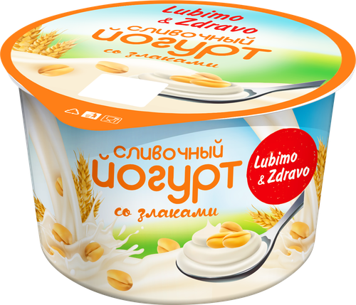 

Йогурт Lubimo&Zdravo со злаками 5% 230г