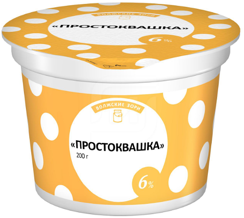 Простокваша Волжские Зори со вкусом ванили 6%