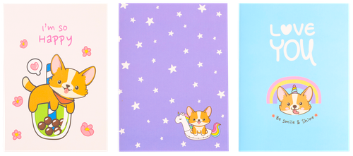 

Набор тетрадей ЛЕНТА KIDS Corgi А6, 32 листов