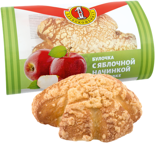 

Булочка Первый хлебокомбинат с яблочной начинкой 100 г
