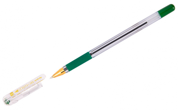 Ручка шариковая MunHwa MC Gold зеленая 0,5 мм