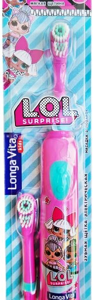 Электрическая зубная щетка Longa Vita L.O.L Surprise! ротационная и сменная насадка детская