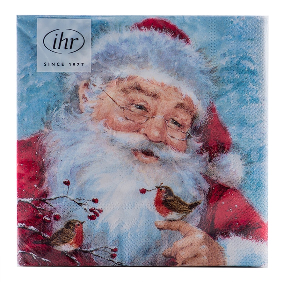 

Салфетки Ihr Friendly Santa 33х33 см, 3-слойные, 20 шт.