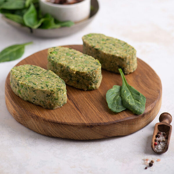 Овощные котлеты с нутом, шпинатом и зеленым горошком МясновЪ от КуулКлевер