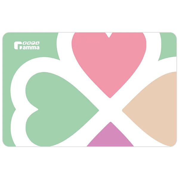 Коврик под миску Gamma Сердечко, 43х28 см