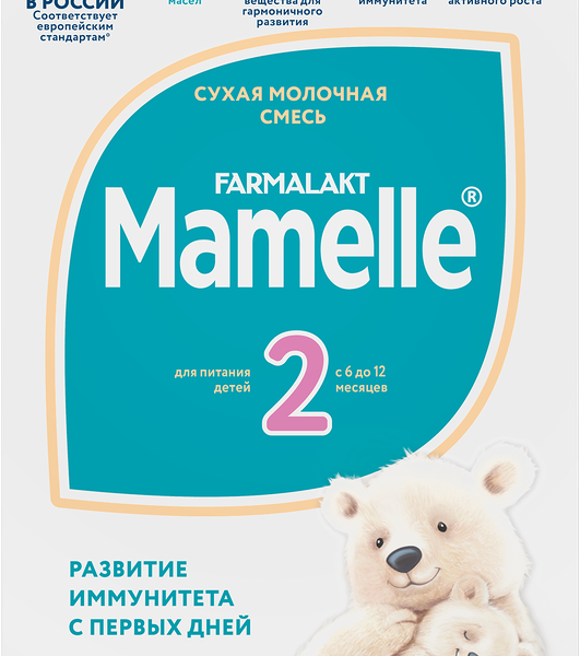 Д/п смесь MAMELLE 2 Сухая молочная адаптированная последующая 6-12мес