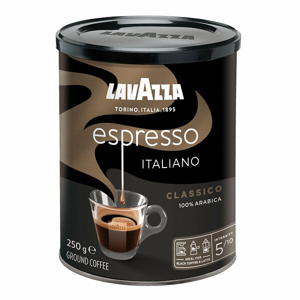 Кофе молотый жареный Caffe Espresso ТМ Lavazza (Лавацца)