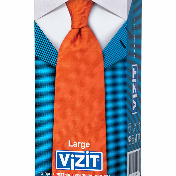 Презервативы Vizit Large увеличенного размера 12 шт