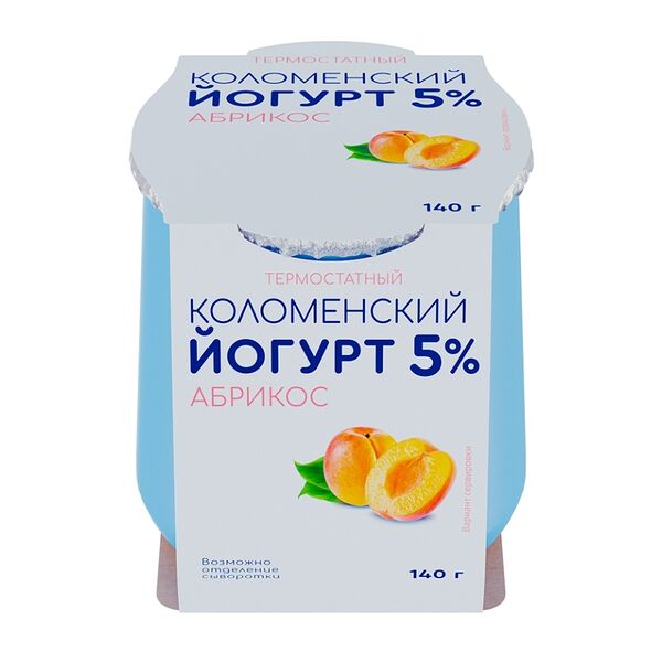 Йогурт Коломенский термостатный Абрикос 5%