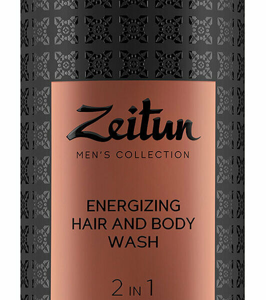 ZEITUN Гель для душа и шампунь 2 в 1 очищающий мужской, 250 мл