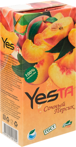 

Напиток сокосодержащий YESTA Сочный персик, 1 л