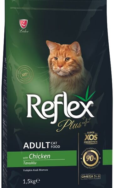 Сухой корм для кошек Reflex Plus Adult Chicken с курицей 1.5кг