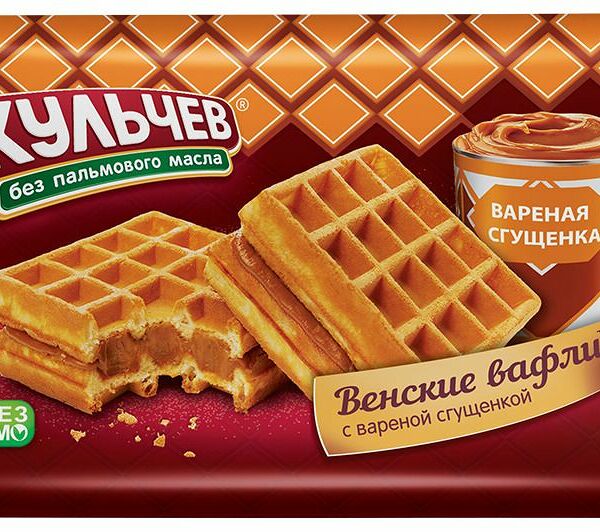 Вафли Акульчев Венские со сгущенкой