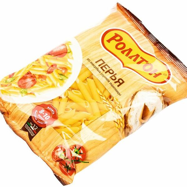 Макароны Роллтон Перья группа А, высший сорт 400 г