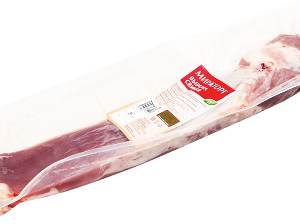 Свинина МИРАТОРГ вырезка в/у охл вес до 2.5 кг