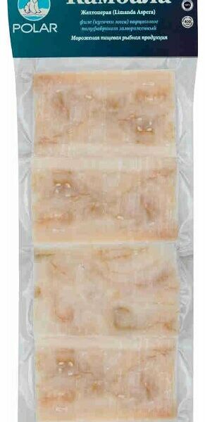 Камбала замороженная Polar желтоперая филе порционное 400 г