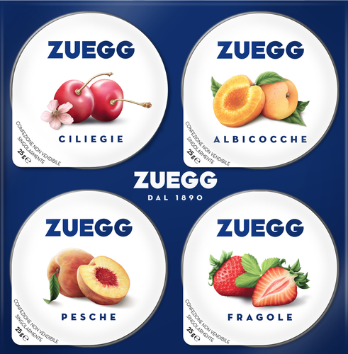 

Ассорти конфитюров Zuegg черешня, персик, абрикос, клубника, 4х25 г