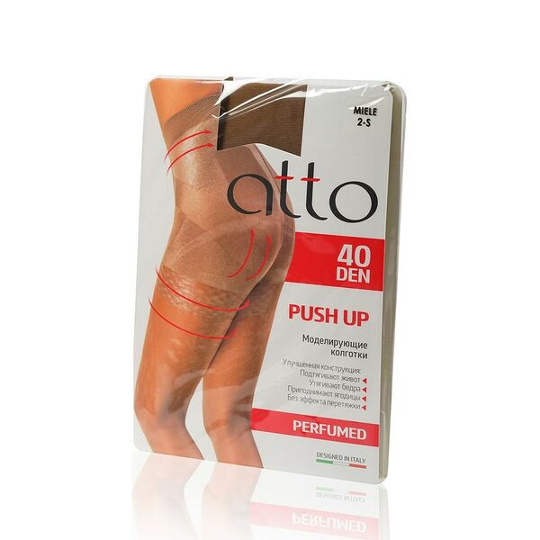 Женские моделирующие колготки Atto Push Up 40 den Miele р.2