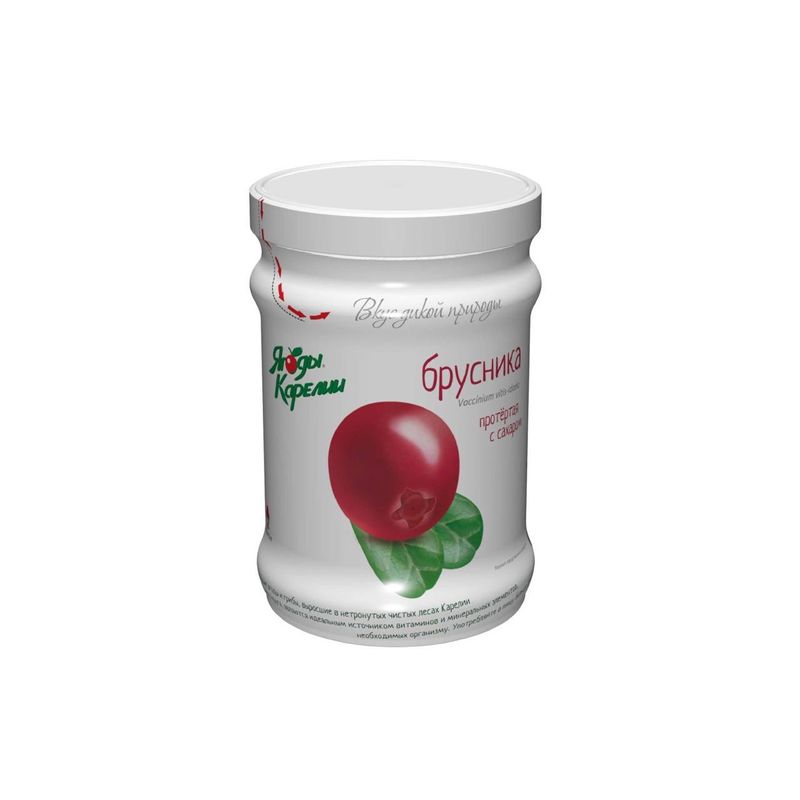 

Брусника Ягоды Карелии протертая с сахаром 280 г