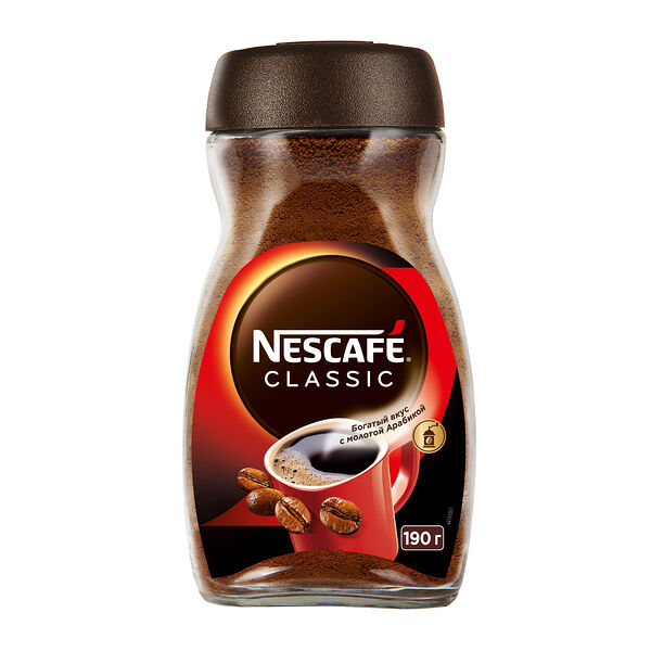 Кофе растворимый Nescafe Classic банка, 190 г