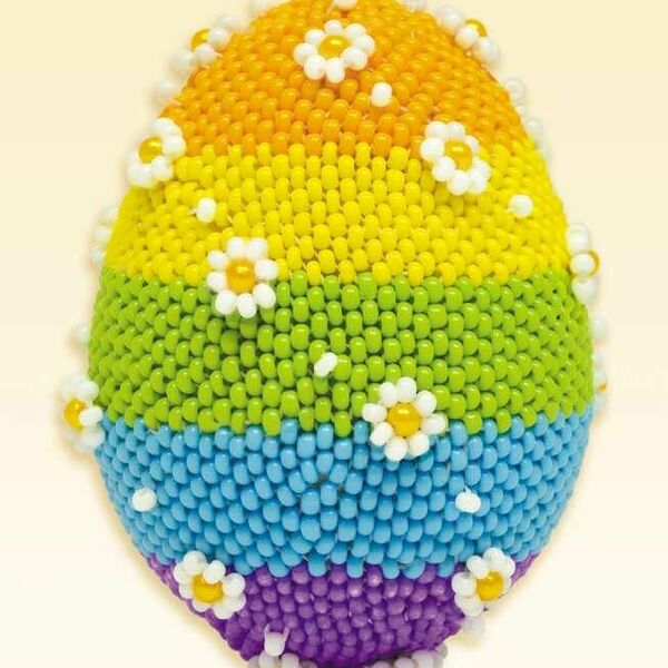 Б167 Набор для бисероплетения Риолис 'Яйцо пасхальное' 6,5*4,5см