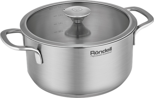 

Кастрюля RONDELL Modern, нержавеющая сталь, индукция, Арт. 1746-RD-01, 2л