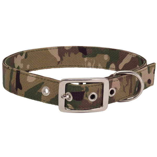 Ошейник для собак капроновый Камуфляж, зеленый, ширина 40 мм, обхват шеи 52-62 см