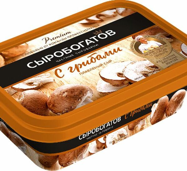 Сыр плавленый Сыробогатов с грибами 200г 