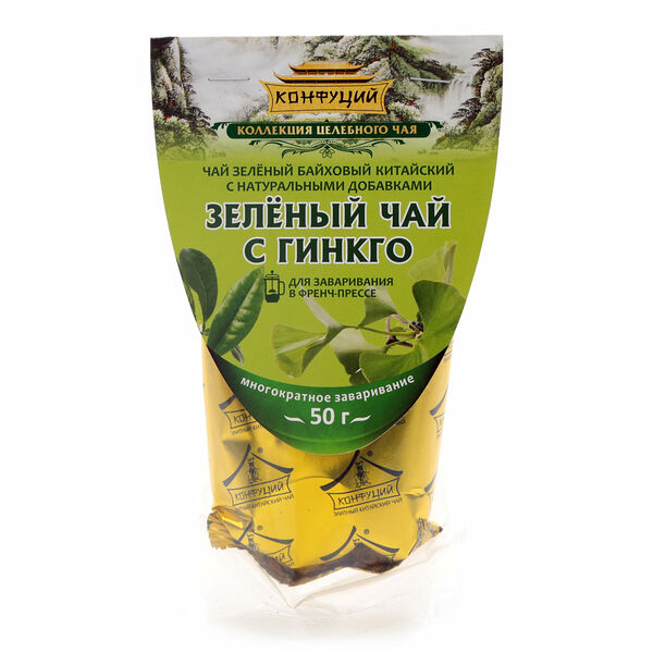 Чай зеленый с натуральными добавками 