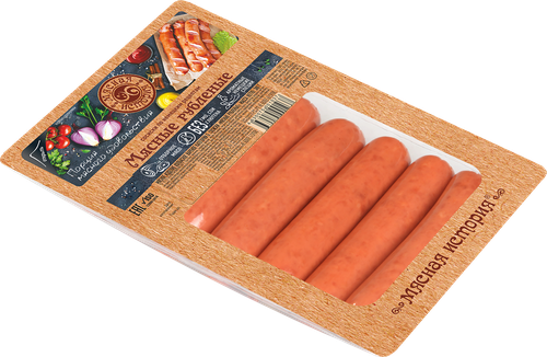 

Сосиски МЯСНАЯ ИСТОРИЯ Мясные рубленые, 380г