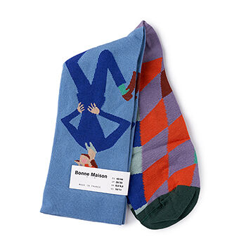 Носки унисекс Paradise Dancer высокие, Bonne Maison, размер 42/44, Франция