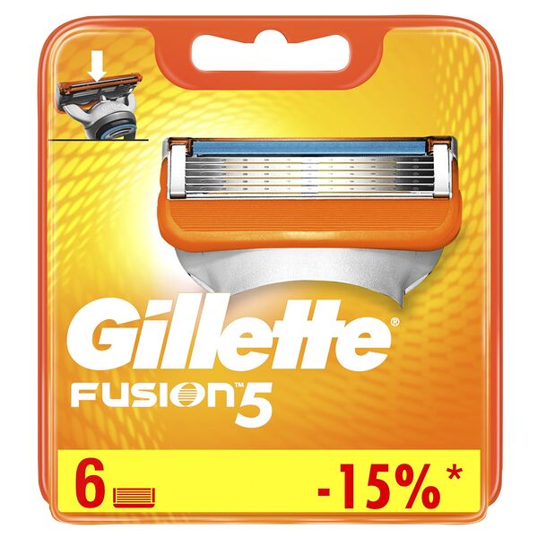 Кассеты для бритья Gillette Fusion5, 6 шт.