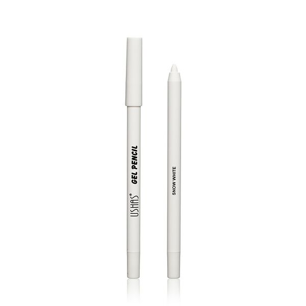 Водостойкий карандаш для век Ushas Gel Pencil Snowwhite, 1.6 г