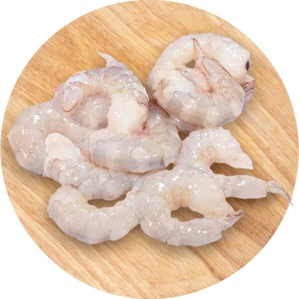 Креветки королевские свежемороженые очищенные с хвостиком 26/30