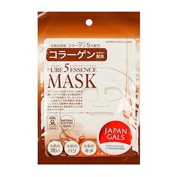 Маска с коллагеном Japan Gals Pure5 Essential JG 1шт Япония