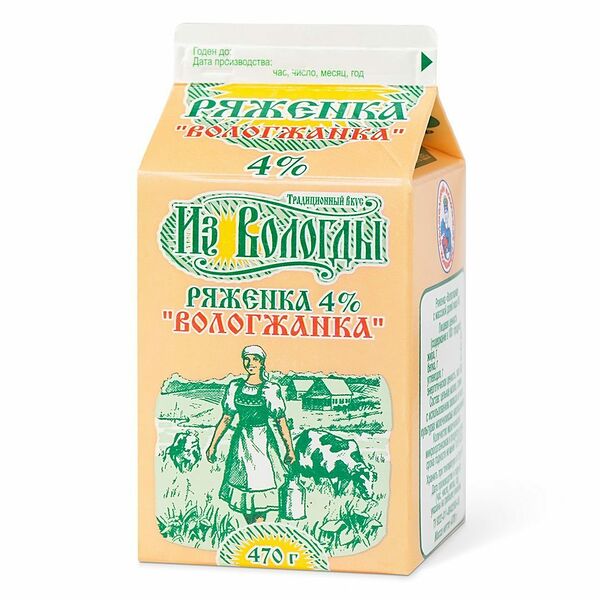 Ряженка Вологжанка 4% Вологодский МК
