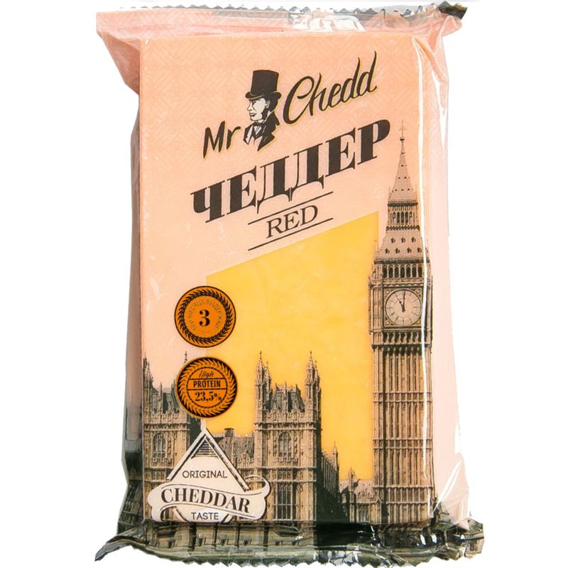 

Сыр Mr.Chedd Чеддер Red выдержанный 3 месяца 50%, 200 г