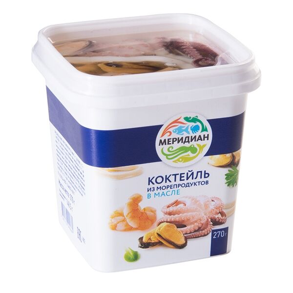 Коктейль из морепродуктов Меридиан в масле